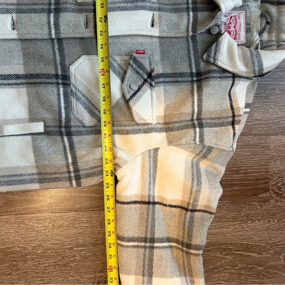 Levi’s Men’s Large Plaid Quilted Shacket Jacket - Picture 3 of 8